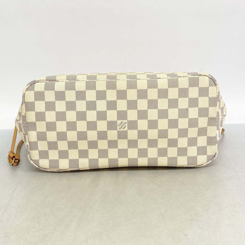 Louis Vuitton Damier Azur Neverfull MM Tote Bag N51107 White Women's - Picture 3 of 12